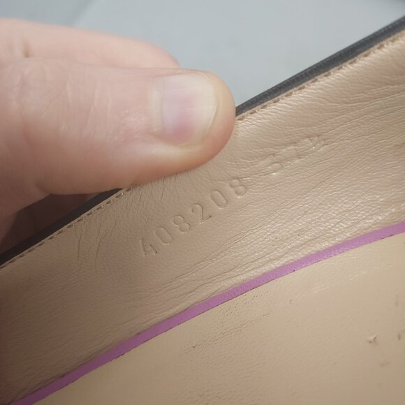 Gucci Marmont GG Candy Mousse Pink Smooth Leather Fringe Pump - Picture 3 of 12